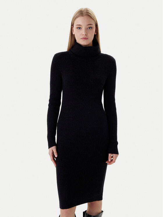 ONLY Sukienka dzianinowa Nellie 15363533 Czarny Regular Fit