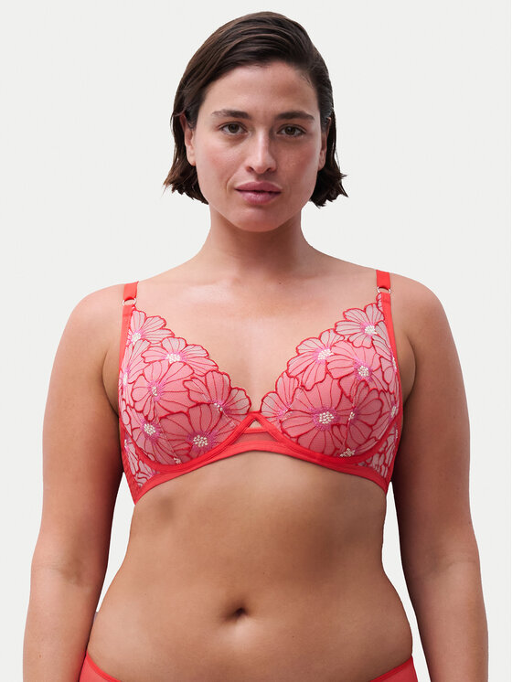 Chantelle Biustonosz z fiszbiną Lush C22ONA Koralowy