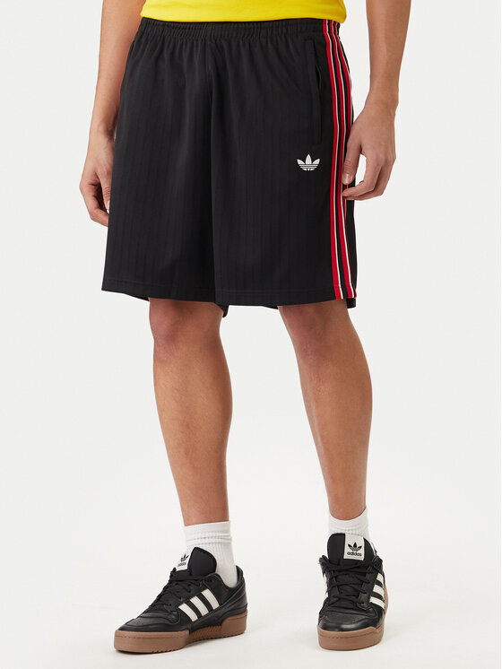 adidas Szorty sportowe Firebird Engineered Stripes KS5505 Czarny Regular Fit
