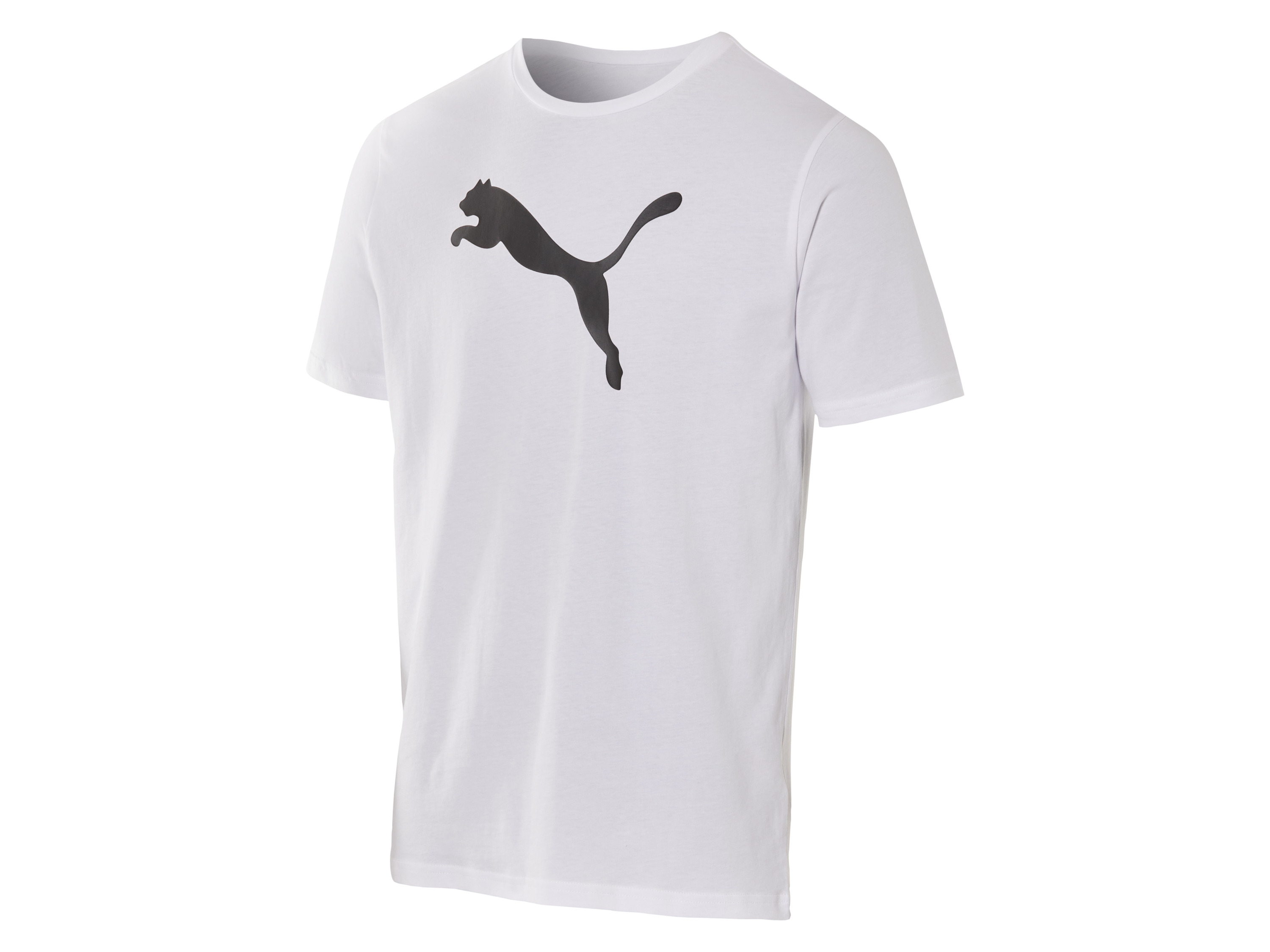 Puma Koszulka męska z dużym logo (Biały, M)