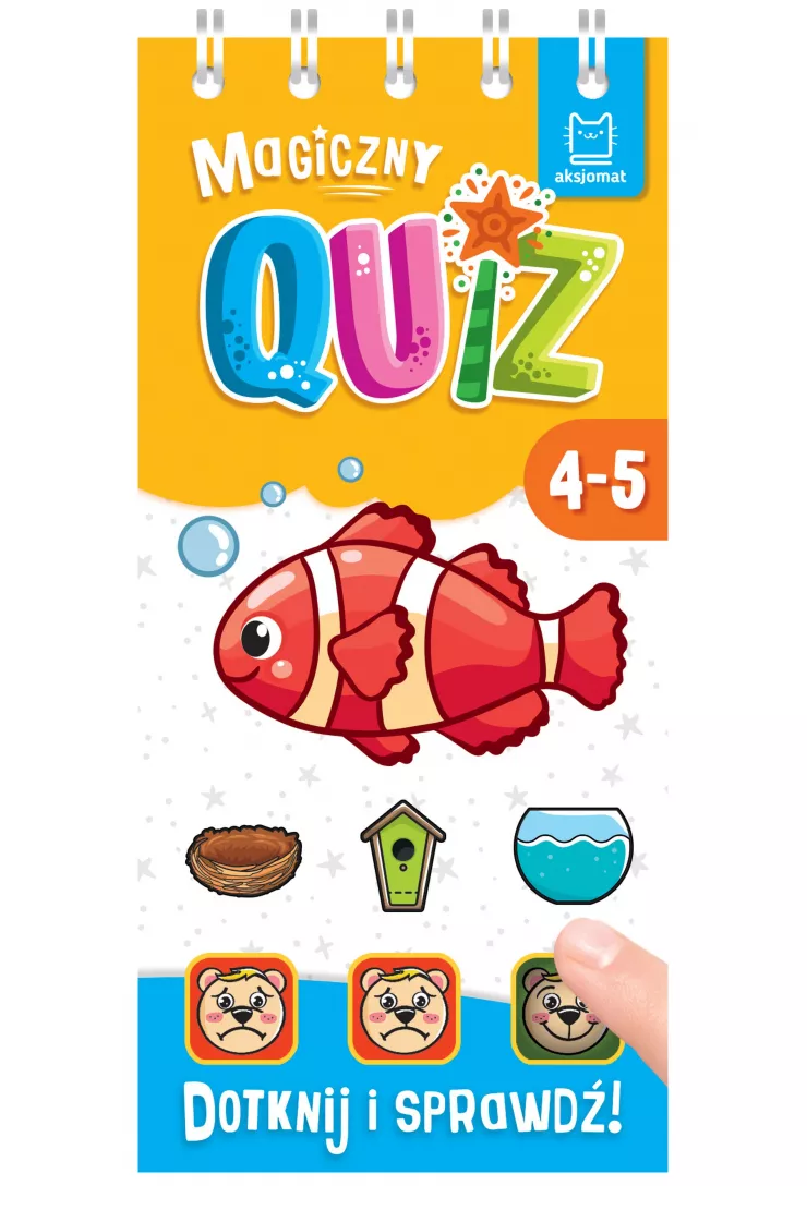 Magiczny quiz z rybką. Dotknij i sprawdź! 4-5 lat
