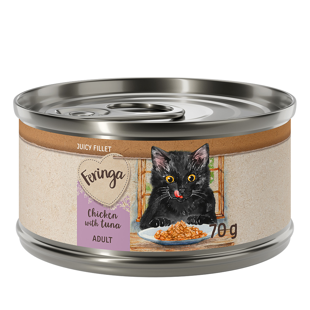 Korzystny pakiet Feringa Juicy Fillet, 24 x 70 g  - Kurczak z tuńczykiem, 24 x 70 g
