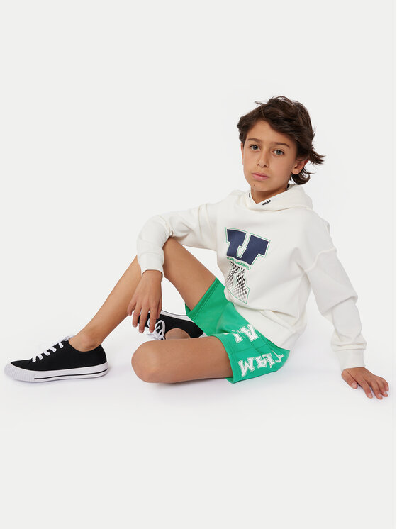 Karl Lagerfeld Kids Szorty sportowe Z30025 D Zielony Regular Fit