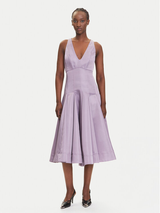 PINKO Sukienka koktajlowa Smergo 104912 A2DL Fioletowy Regular Fit