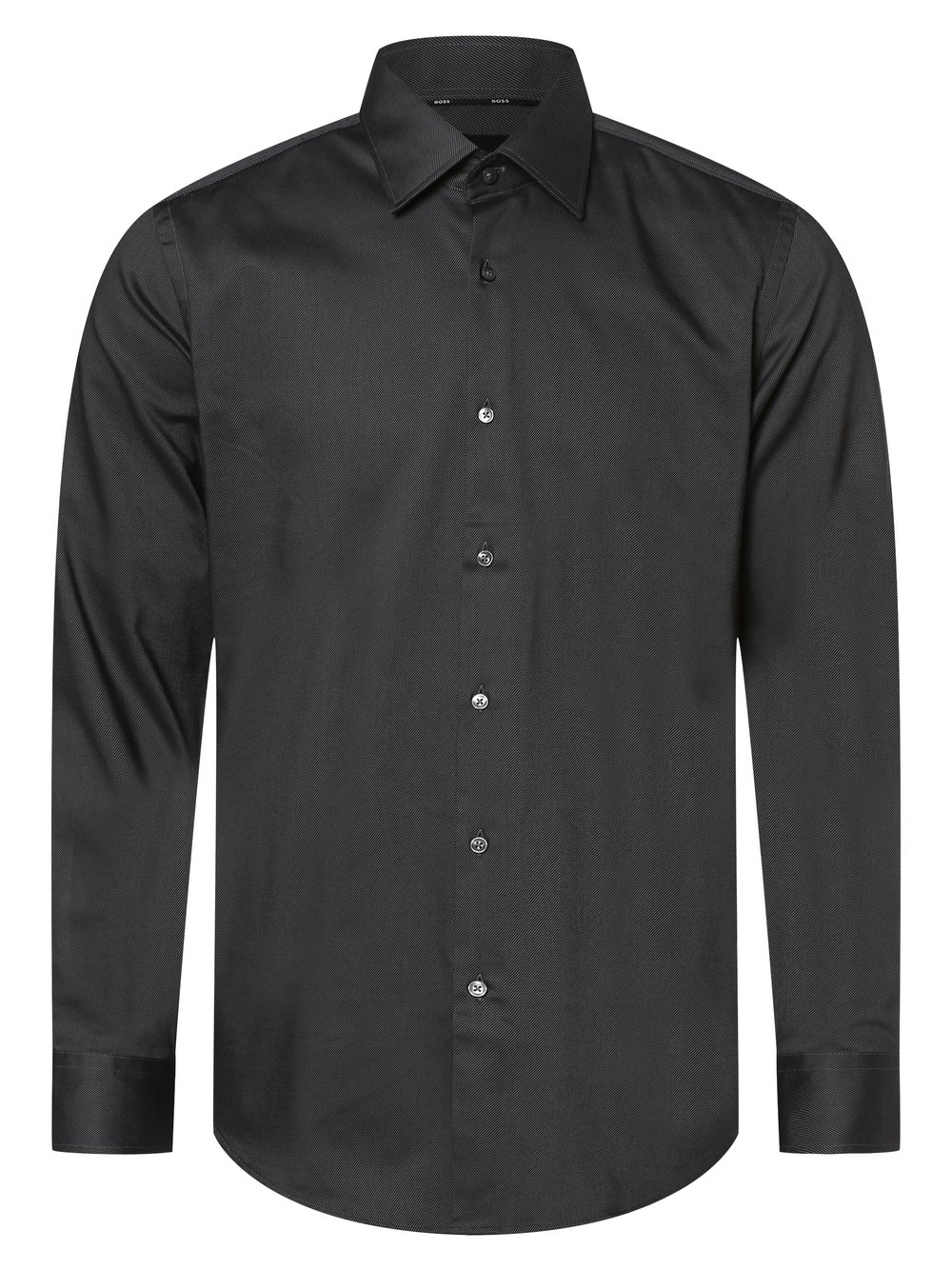 BOSS Koszula męska łatwa w prasowaniu Mężczyźni Slim Fit Bawełna szary, 40