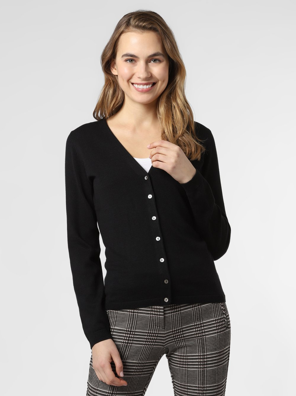 brookshire Kardigan damski Kobiety Bawełna czarny, XXXL