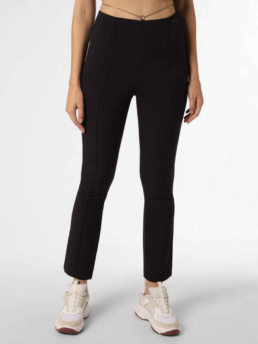 Calvin Klein Jeans Spodnie Kobiety Sztuczne włókno czarny, L