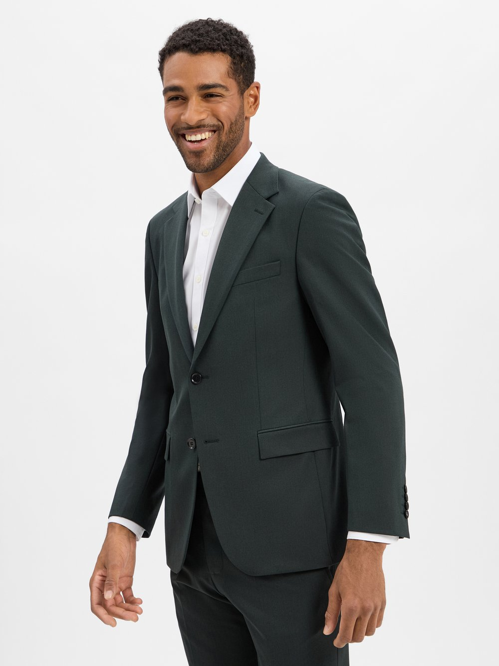 Strellson Męska kurtka modułowa - Alzer3 Mężczyźni Slim Fit Sztuczne włókno zielony, 48