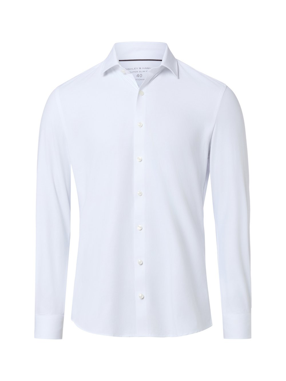 Finshley & Harding Koszula męska Mężczyźni Super Slim Fit biały, 39