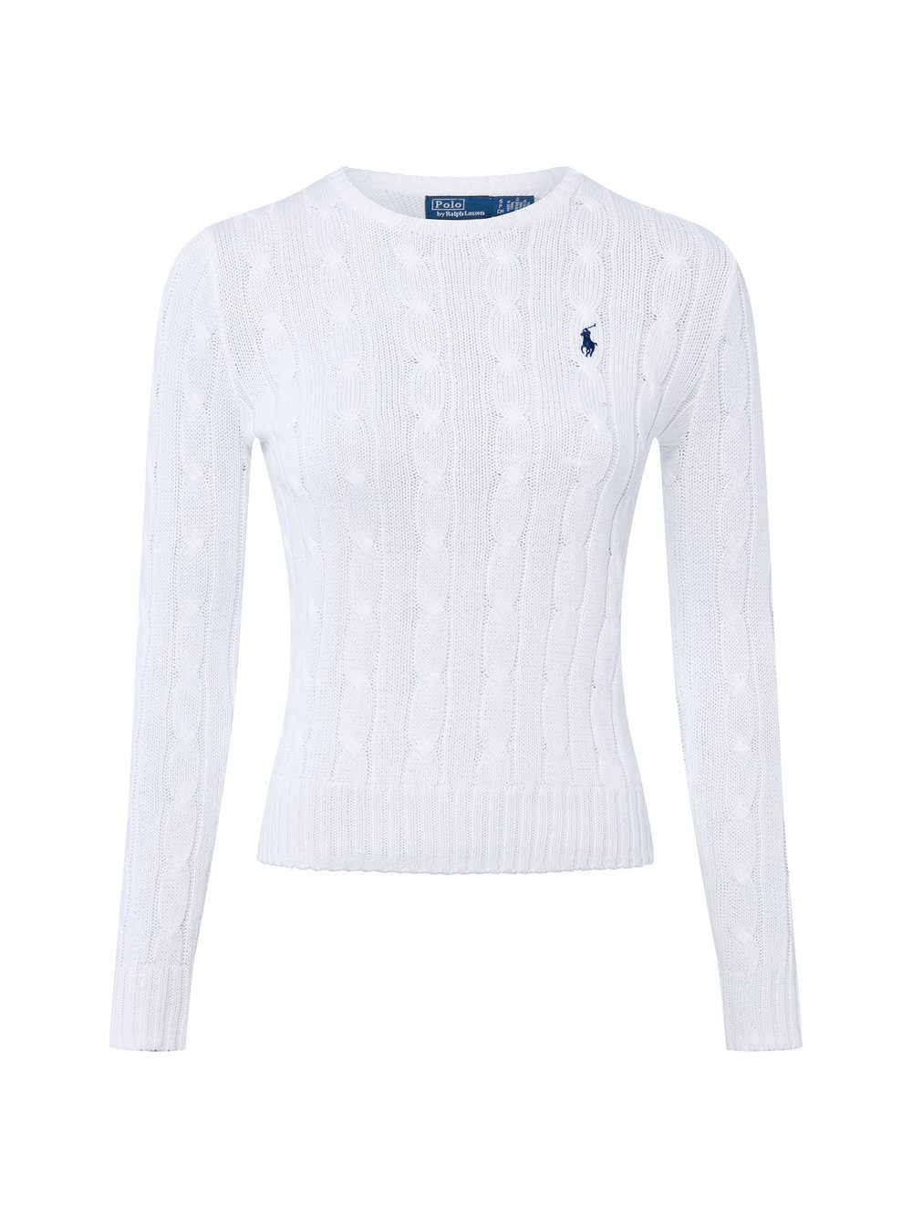 Polo Ralph Lauren Sweter damski z dzianiny Kobiety Bawełna biały, S