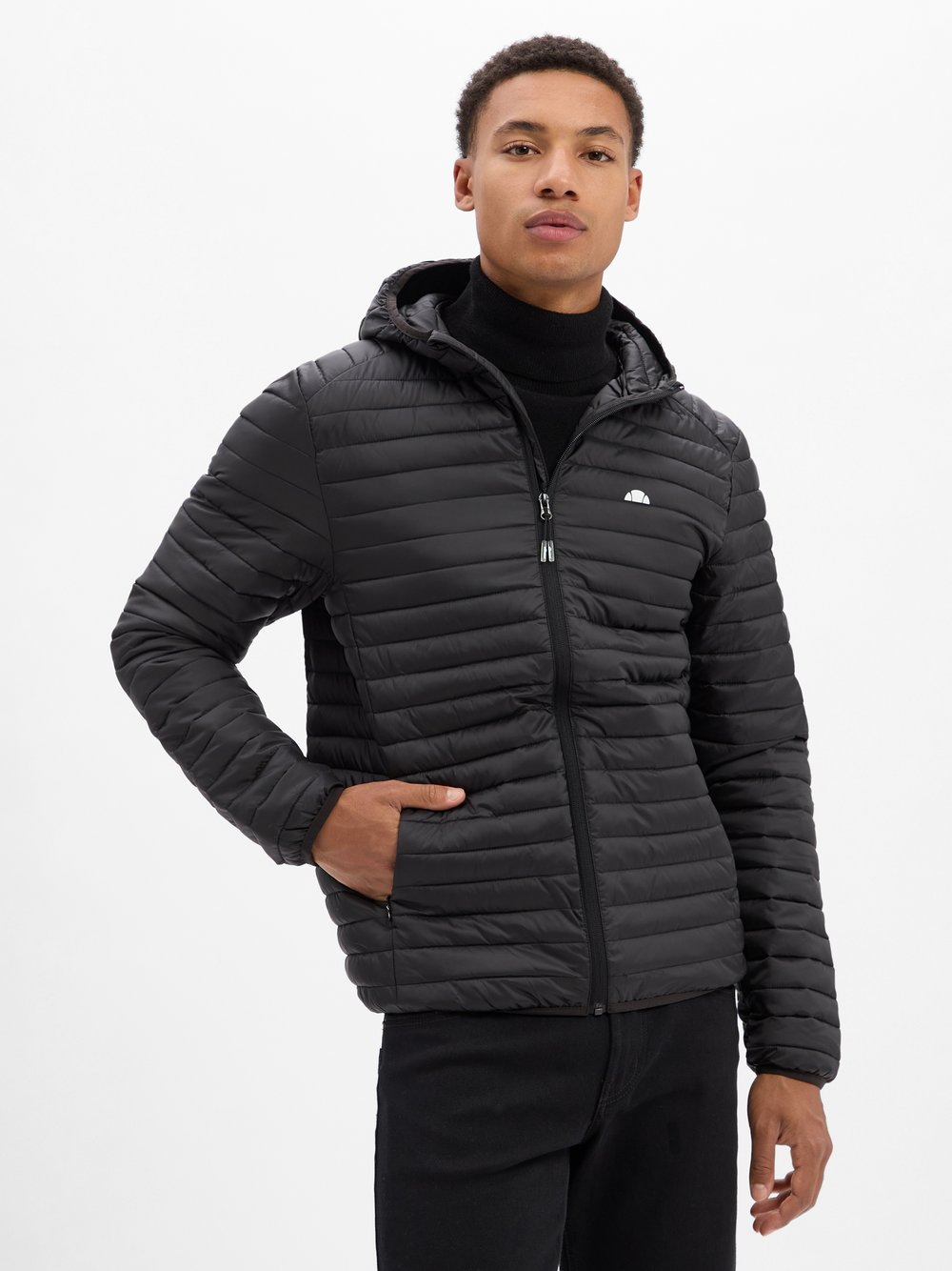 ellesse Pikowana kurtka męska - Pallochi Mężczyźni czarny, S