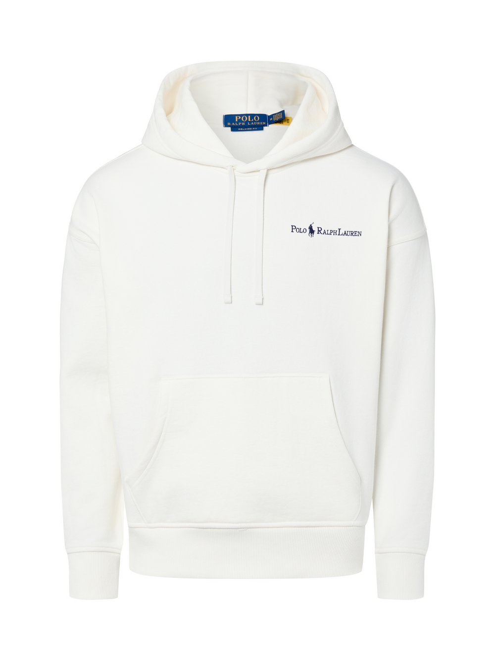 Polo Ralph Lauren Bluza męska z kapturem - Luźny krój Mężczyźni biały, S
