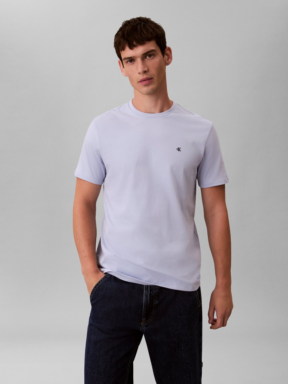 Calvin Klein Jeans Koszulka męska Mężczyźni Bawełna niebieski, M