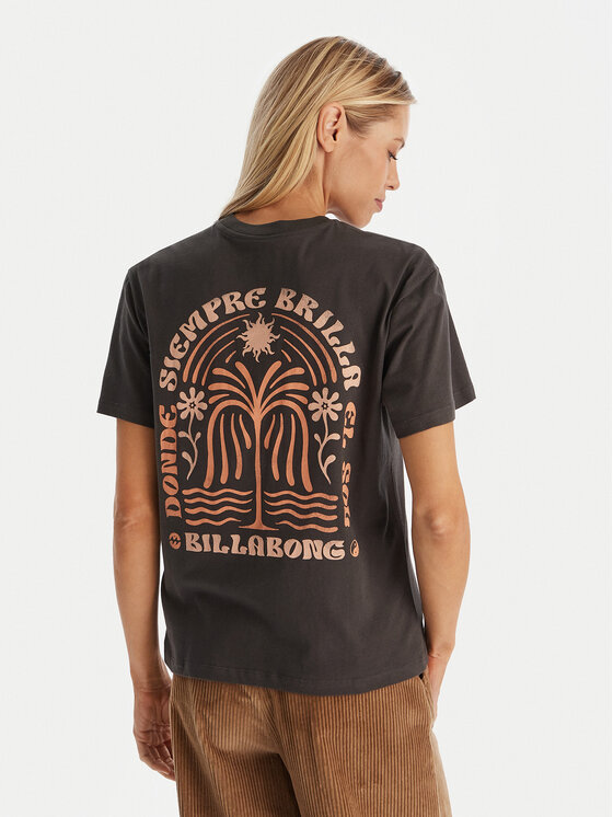 Billabong T-Shirt EBJZT00496 Czarny Oversize