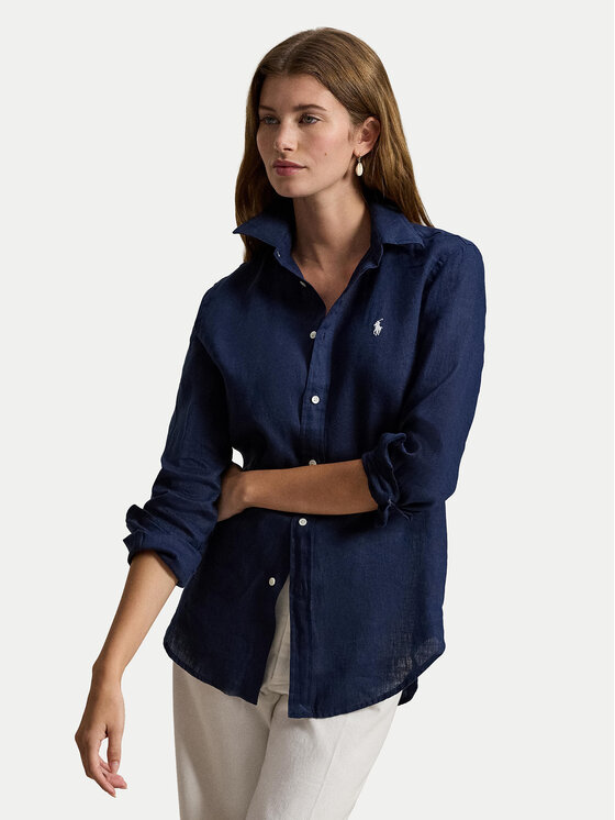 Polo Ralph Lauren Koszula 211970730519 Granatowy Classic Fit