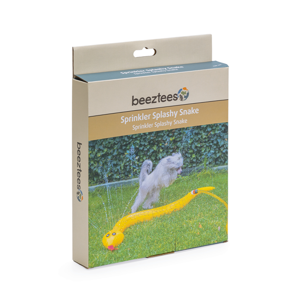 beeztees zabawka dla psa wąż Splashy, żółty - Dł. 150 cm