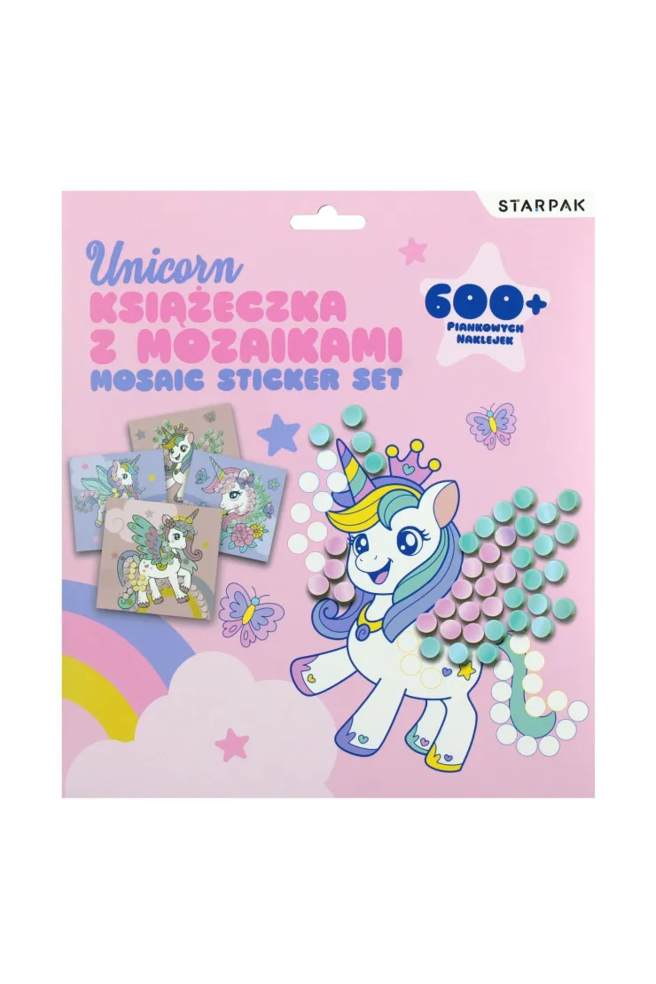 Zestaw kreatywny Książeczka z mozaikami Unicorn STARPAK 549165
