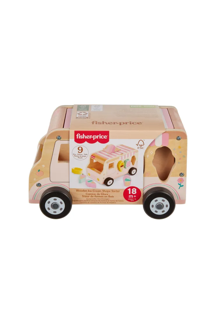 Fisher-Price. Ciężarówka z lodami drewniany sorter