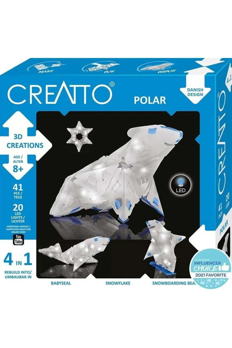 Creatto Świecący Miś Polarny i Przyjaciele KOSMOS