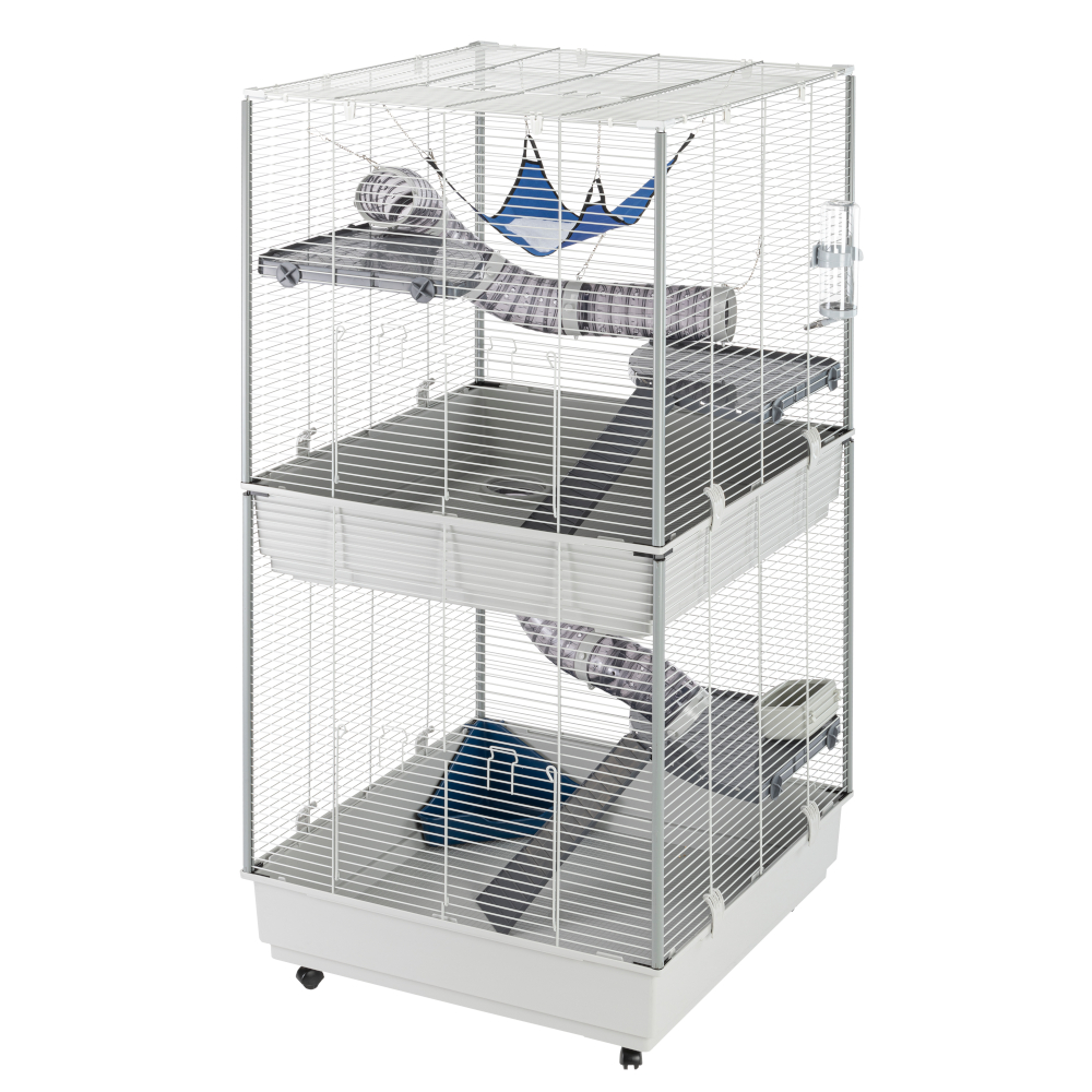 Ferplast klatka dla małych zwierząt Furet Tower - Dł. x szer. x wys.: 80 x 75 x 161 cm, szara