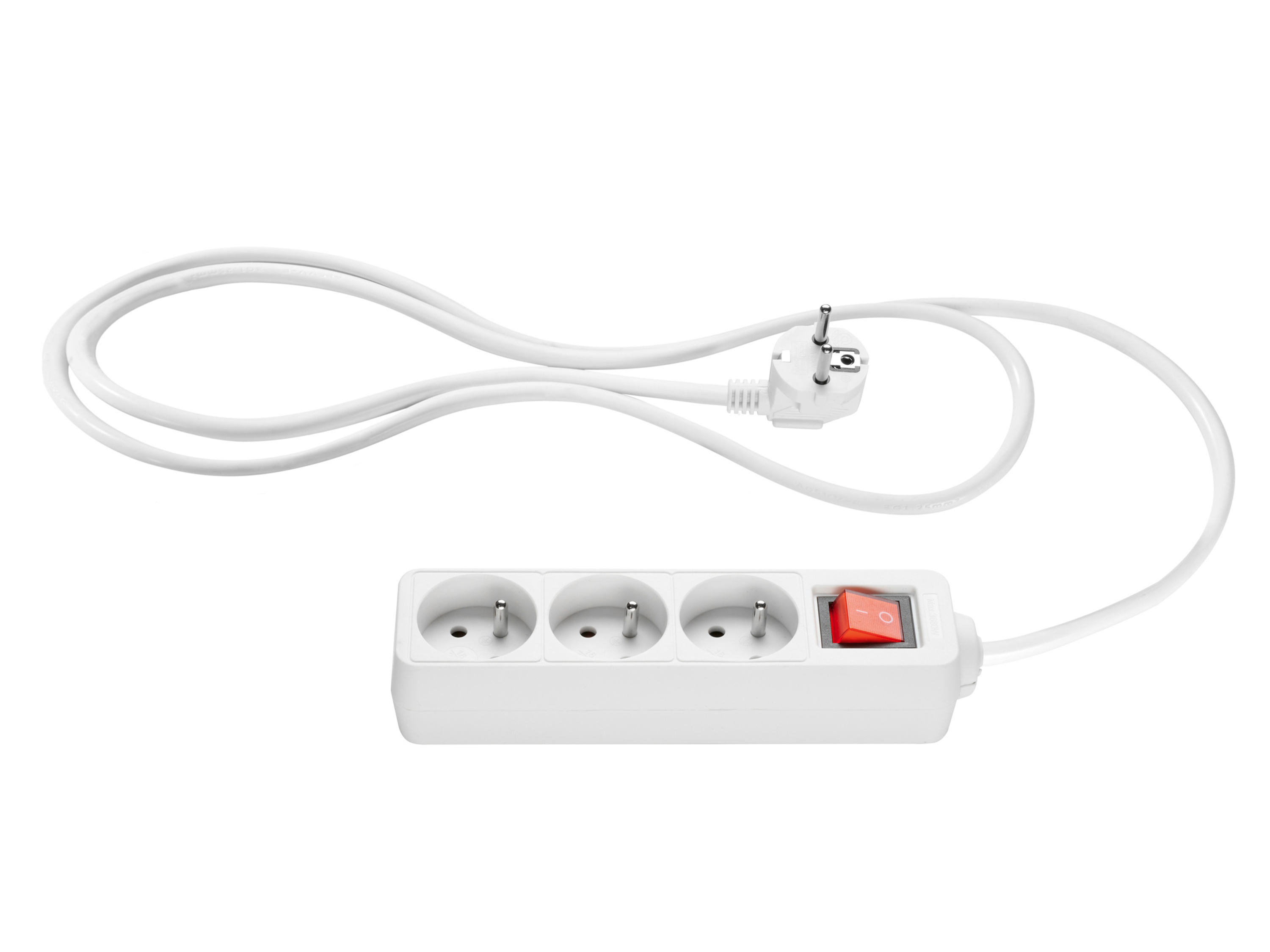 SILVERCREST® Listwa zasilająca (3 gniazda, biały) miniaturka