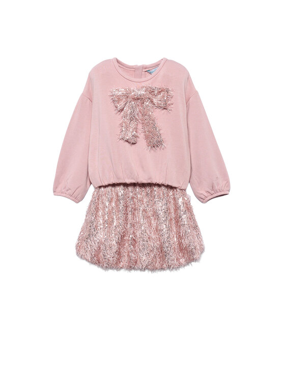 Abel & Lula Komplet bluzka i spódnica 5539 Różowy Regular Fit