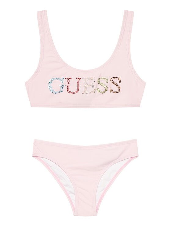 Guess Strój kąpielowy J6GZ28 KCA60 Różowy jasny
