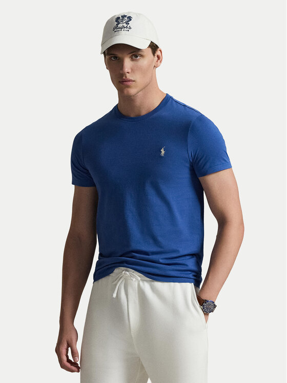 Polo Ralph Lauren T-Shirt 710671438537 Niebieski Custom Slim Fit