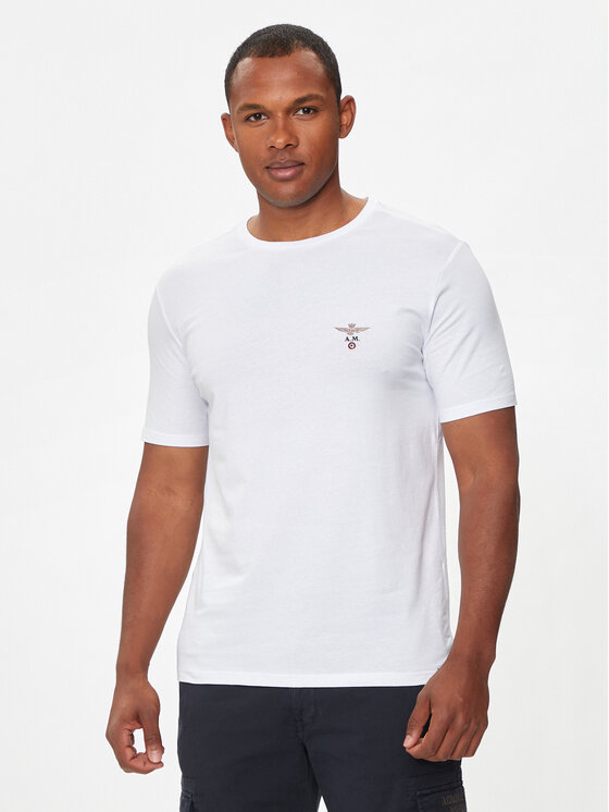 Aeronautica Militare T-Shirt AM1UTI001 Biały Regular Fit