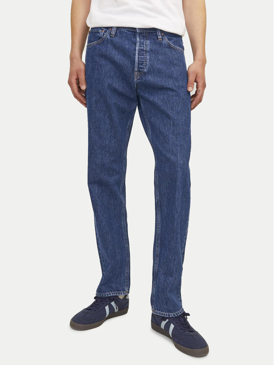 Jack & Jones Jeansy Chris 12258101 Niebieski Relaxed Fit