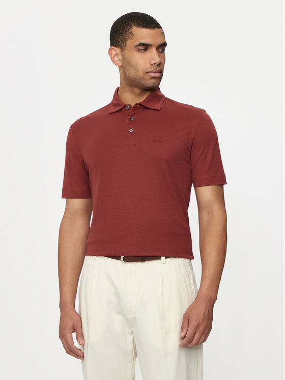 Boss Polo Press 55 50508830 Czerwony Regular Fit