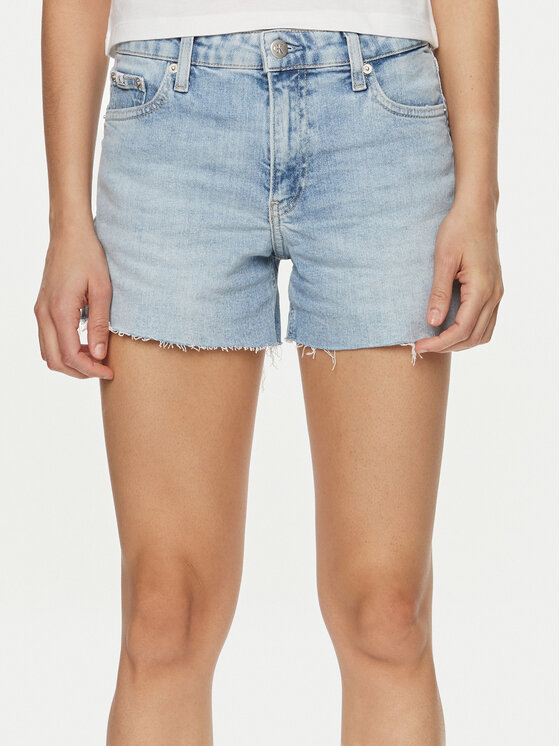 Calvin Klein Jeans Szorty jeansowe J20J222809 Niebieski Regular Fit