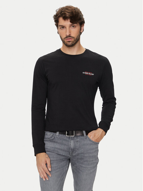 Guess Jeans T-Shirt 166061 Czarny Classic Fit