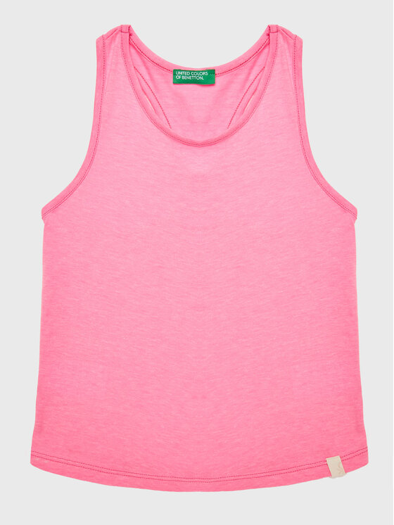 United Colors Of Benetton Top 37YKGH00F Różowy Regular Fit