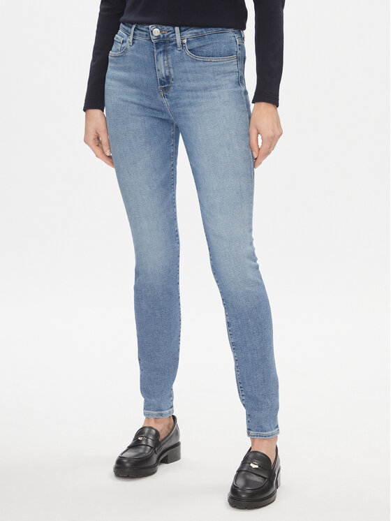 Tommy Hilfiger Jeansy Th Flex Como Skinny Rw Mel WW0WW40633 Niebieski Skinny Fit