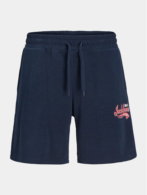 Jack & Jones Junior Szorty sportowe Logo 12257300 Granatowy Slim Fit
