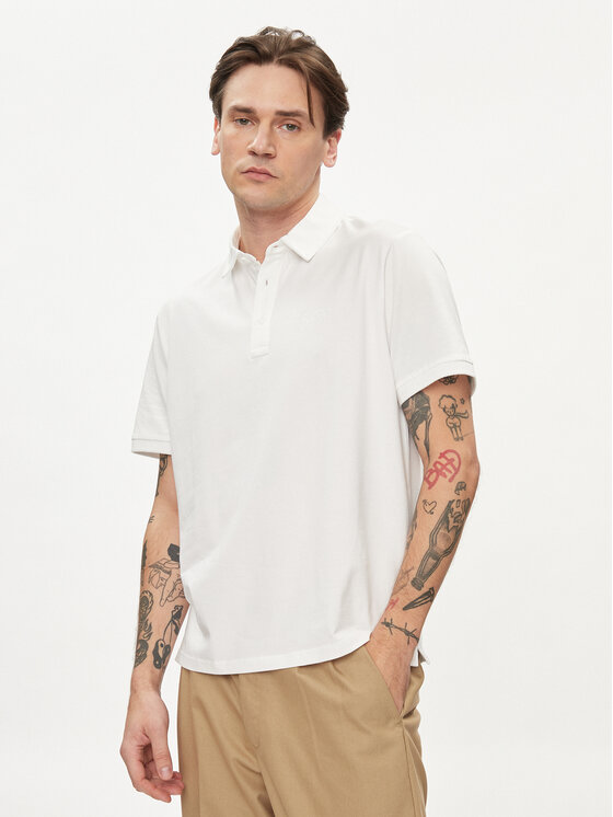 Pepe Jeans Polo Harper PM542157 Biały Regular Fit