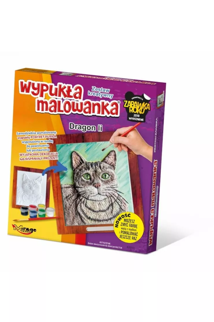 Wypukła malowanka Kot - Dragon Li