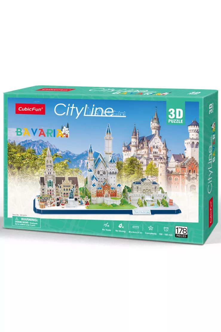 Puzzle 3D 178 el. City Line Bavaria