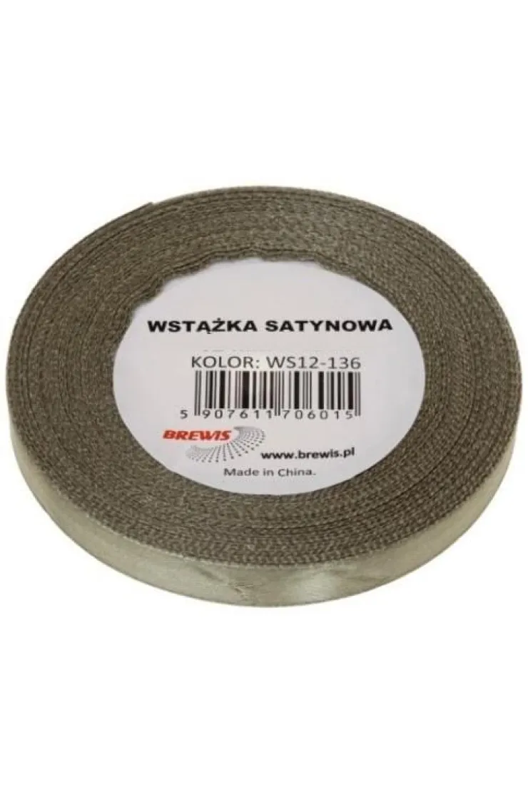 Wstążka satynowa khaki