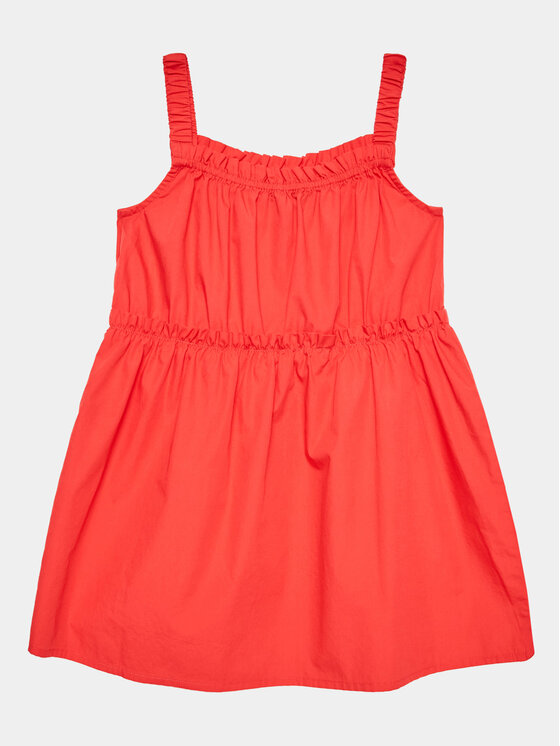 United Colors Of Benetton Sukienka codzienna 4EW7GV00T Czerwony Regular Fit
