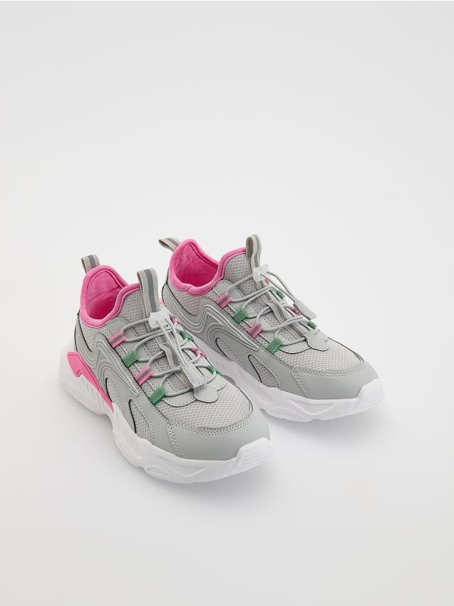 Reserved - Lekkie sneakersy - jasnoszary