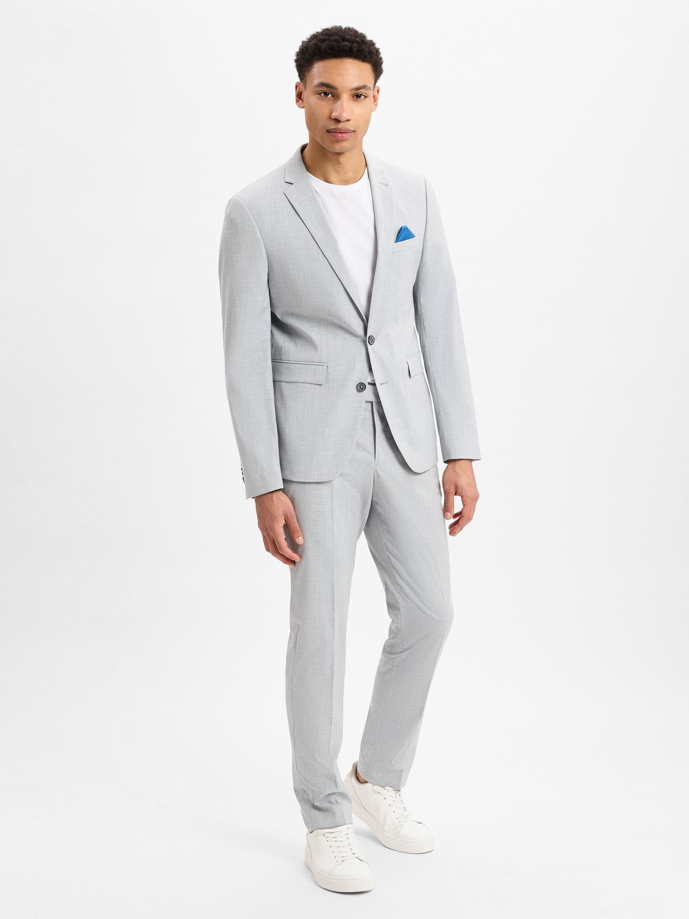 Finshley & Harding Garnitur - Oakland - Kalifornia Mężczyźni Slim Fit szary, 98
