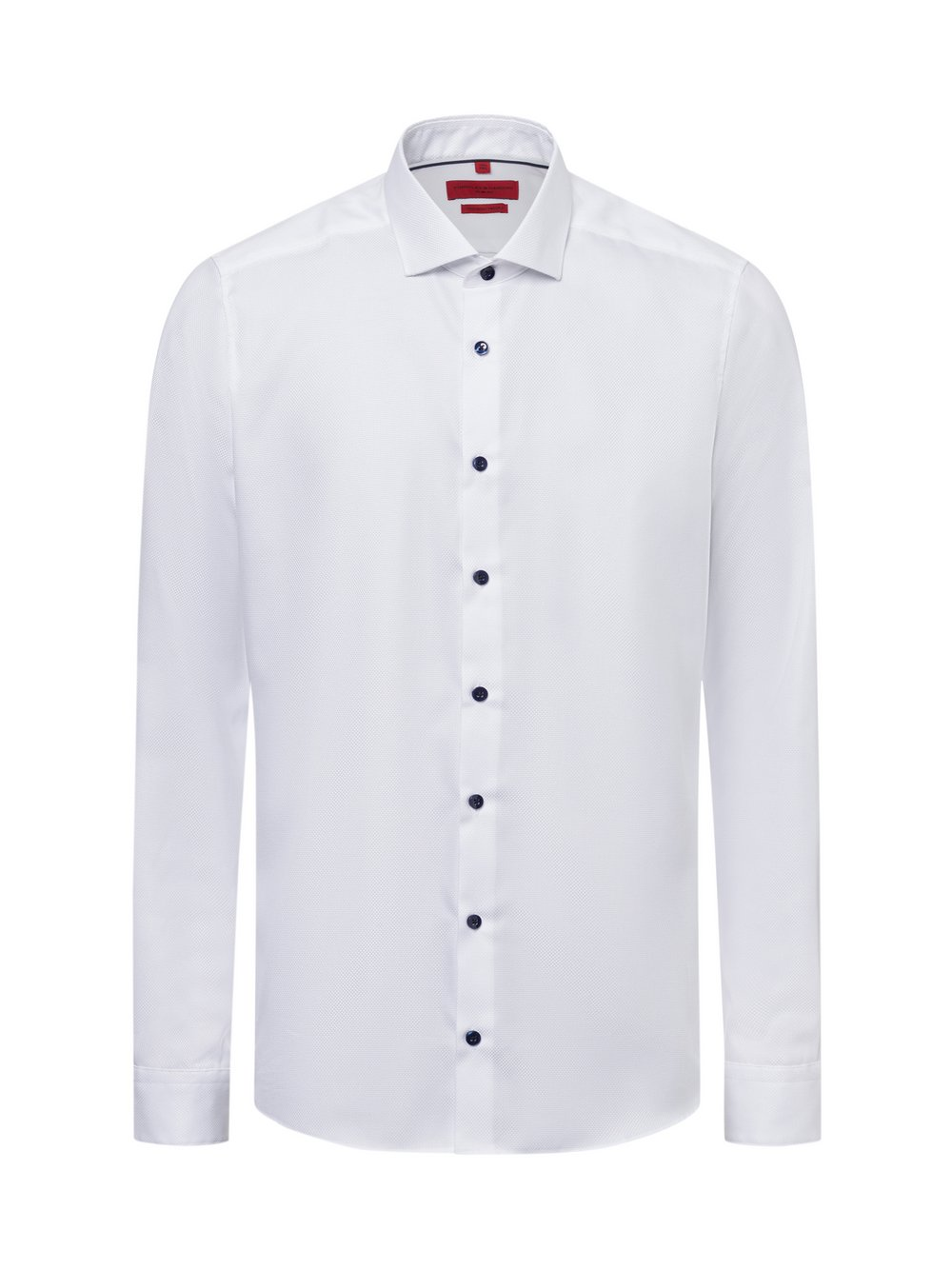 Finshley & Harding Męska koszula biznesowa - non-iron Mężczyźni Slim Fit Bawełna biały, 41