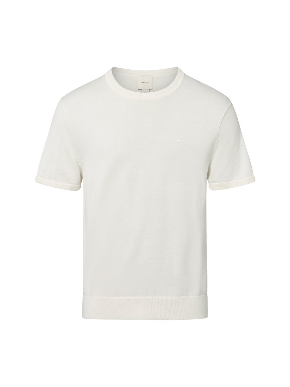 Calvin Klein Koszulka męska Mężczyźni Bawełna biały, M