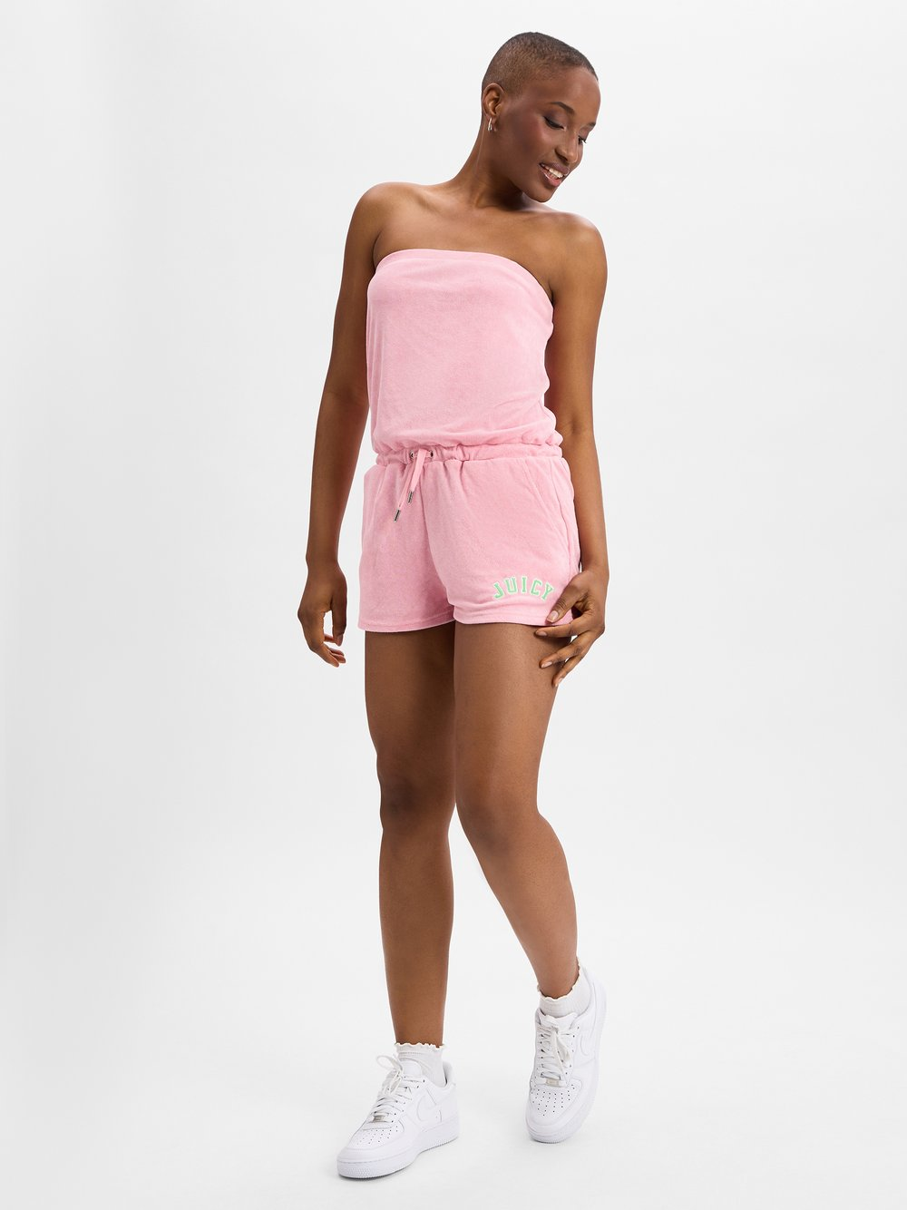 Juicy by Juicy Couture Kombinezon damski bandeau Kobiety różowy, XS