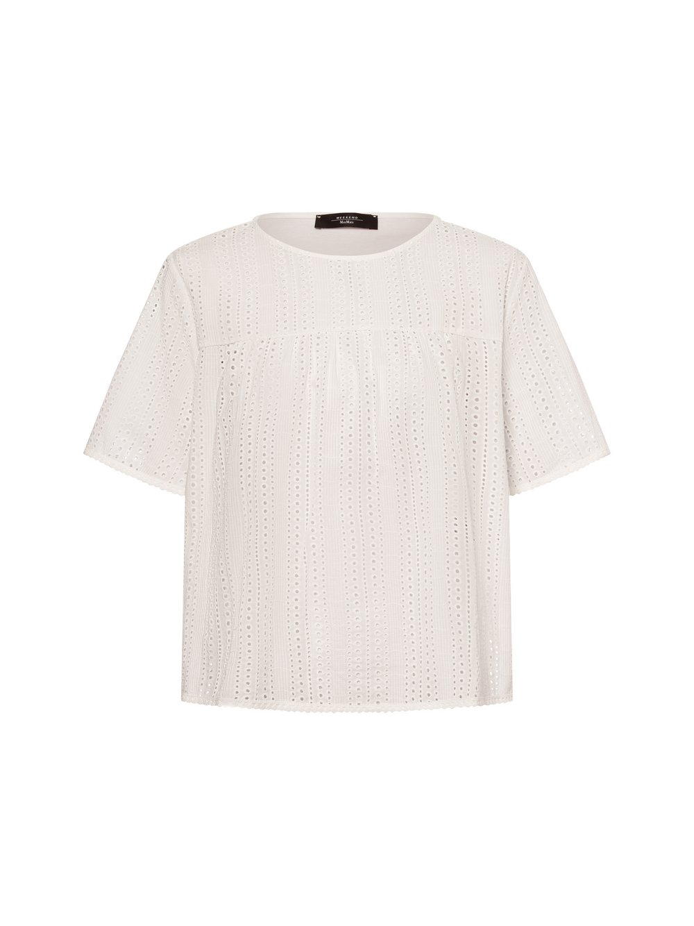 Weekend Max Mara Letnia bluzka damska - Editta Kobiety Bawełna biały, S