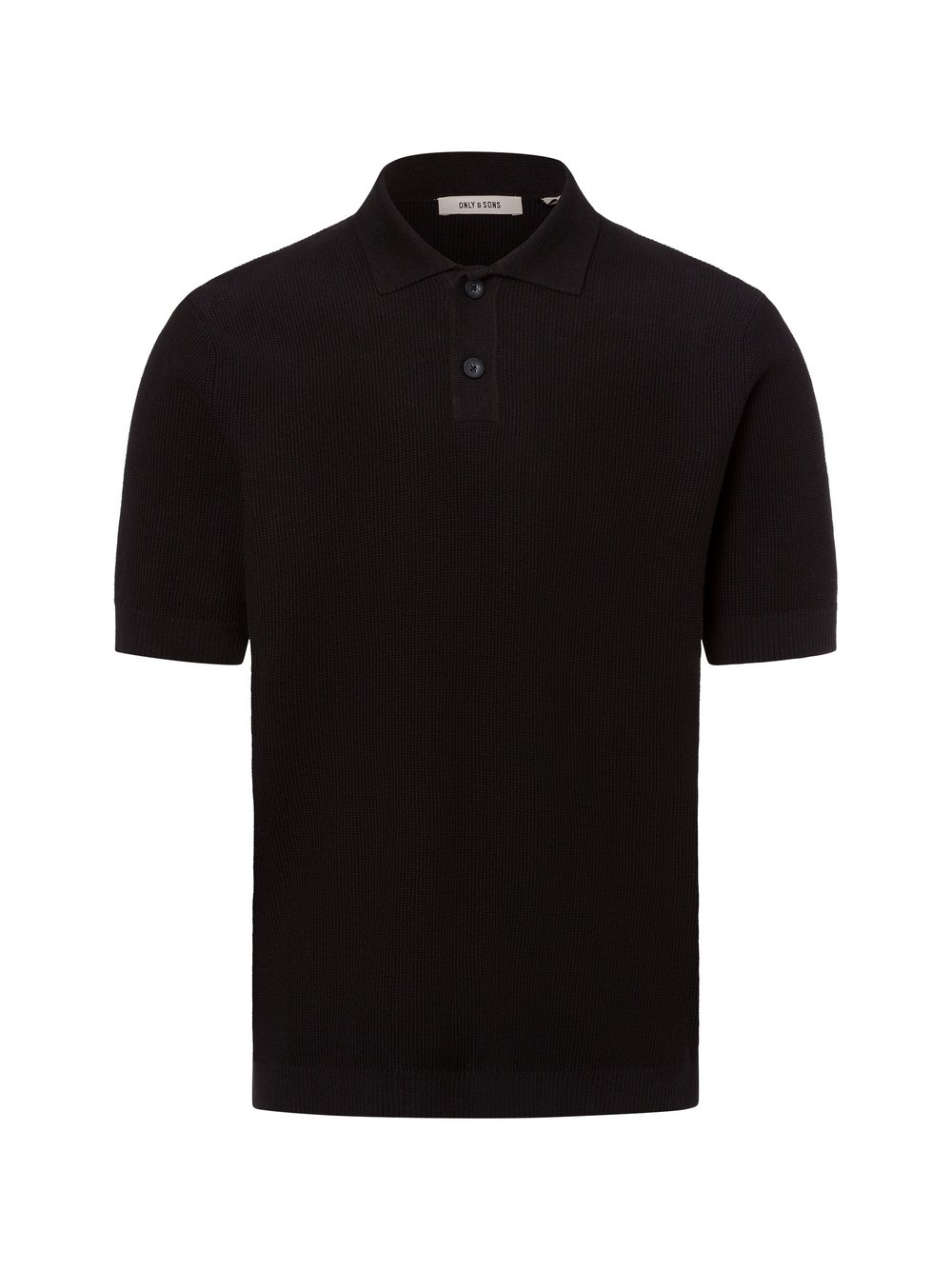 Only&Sons Męska koszulka polo z dzianiny - ONSTony Mężczyźni Bawełna czarny, XXL