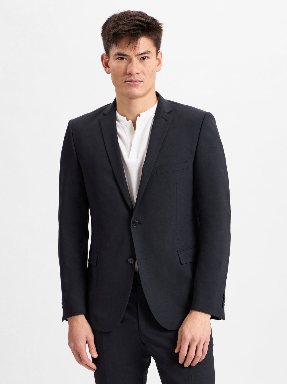 Finshley & Harding Męska kurtka modułowa - Steven Mężczyźni Modern Fit niebieski, 27