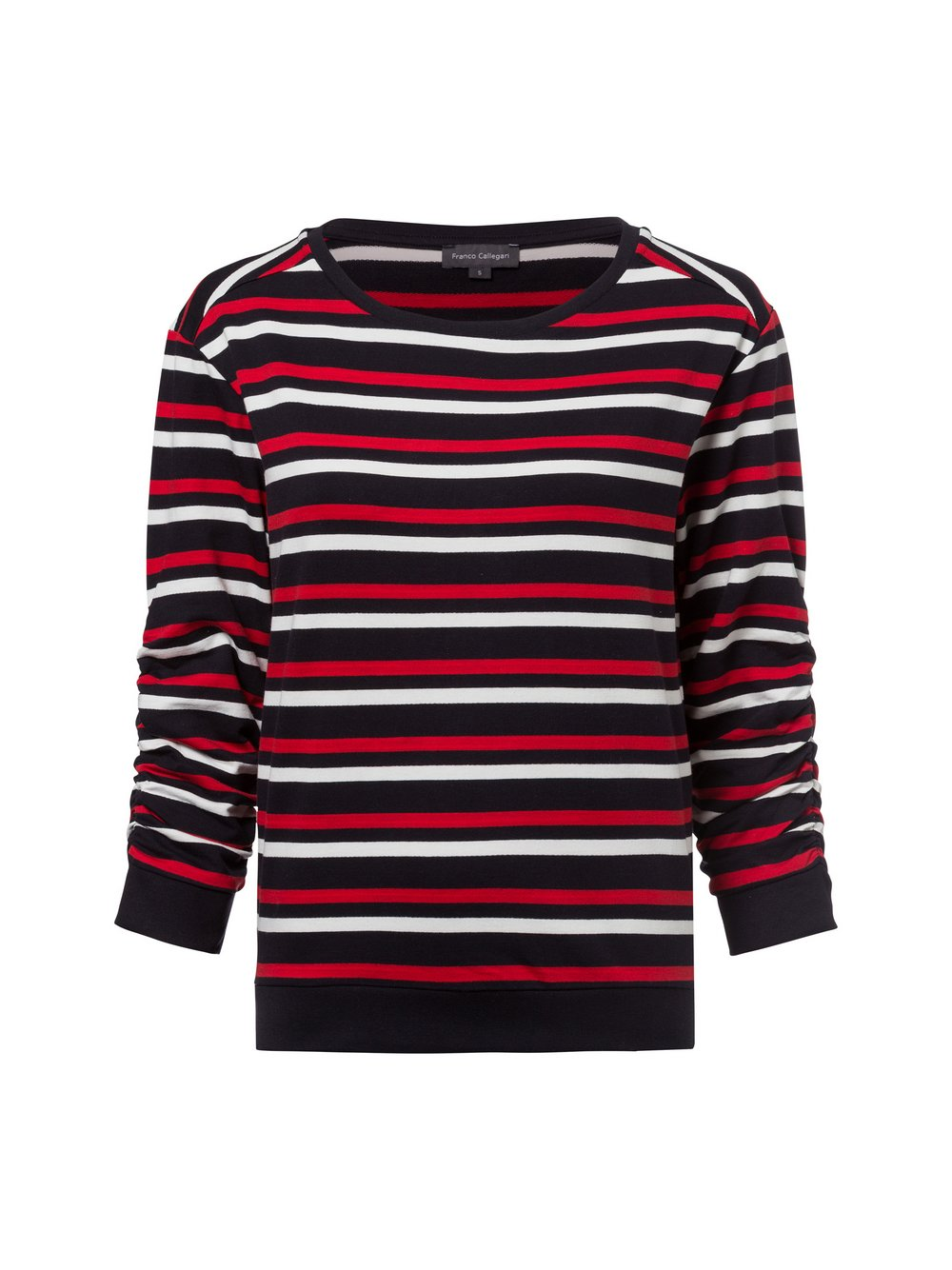 Franco Callegari Bluza damska Kobiety Bawełna czarny|czerwony, XL